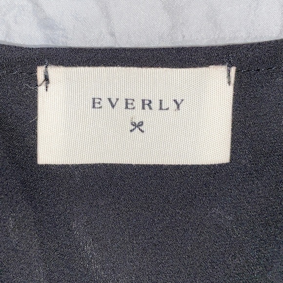 Everly black chiffon wrap dress - Picture 3 of 4